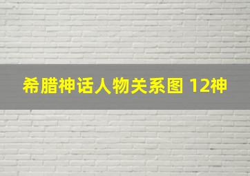 希腊神话人物关系图 12神